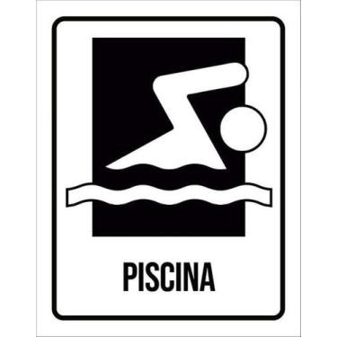 Imagem de Kit 5 Placas Setor Piscina 27X35 - Sinalizo