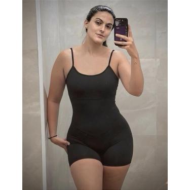 Imagem de Macaquinho Faixa com Alça Regulável e Bojo Removível - no-brand, Preto