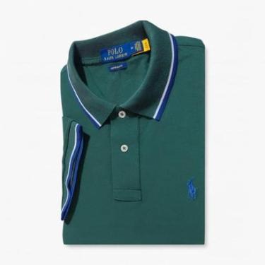 Imagem de Camisa Polo R L Clássica Masculina com Detalhe Gola e Manga-Masculino
