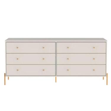 Imagem de Cômoda 6 Gavetas Jasper Branco 182 cm - Provincia