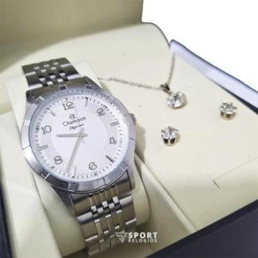 Imagem de Relógio Feminino Analógico Champion Prata CN25449Y-Feminino