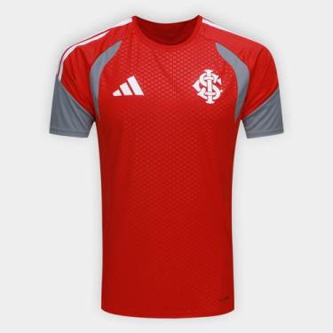 Imagem de Camisa Internacional 26/27 Treino Adidas Masculina, Vermelho, G