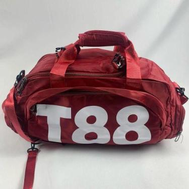 Imagem de Bolsa Mala Esportiva Mochila Transversal Impermeável vermelho - LF Pre