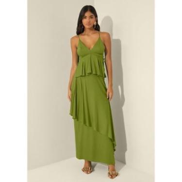 Imagem de Saia Longa De Cintura Alta Com Sobreposição-Feminino