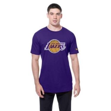Imagem de CAMISETA NEW ERA REGULAR LOS ANGELES LAKERS NBA ROXO-Masculino