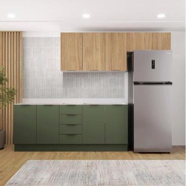 Imagem de Cozinha Modulada 4 Peças sem Tampo com Rodapé 2 Aéreos e 2 Balcões Ipa