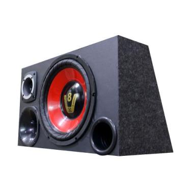 Imagem de Caixa Som Automotivo Completa Trio Subwoofer V8 Compet 800w - Oestesom
