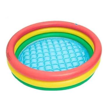 Imagem de Piscina 3 Anéis Fundo Inflavel 126l Funs - Well Kids