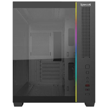 Imagem de Gabinete gamer micro atx sem fan sem fonte redragon ca-611b wideload m