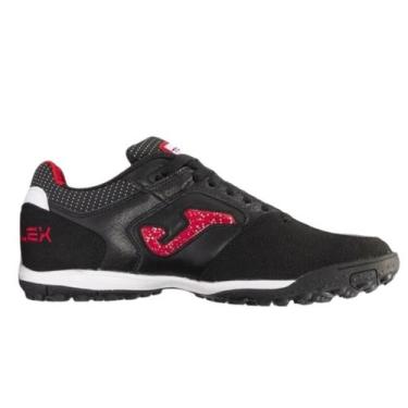 Imagem de Chuteira de Society Joma Top Flex Couro Natural, Preto, Vermelho, 38