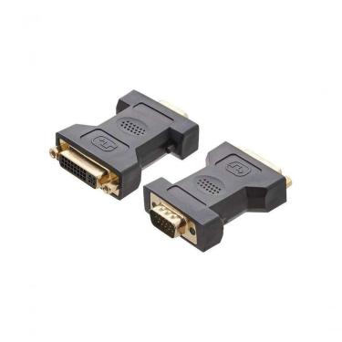 Imagem de Adaptador Dvi Fêmea Vga Macho para Compatibilizar Saídas Dvi com Entradas Vga Preto NWT