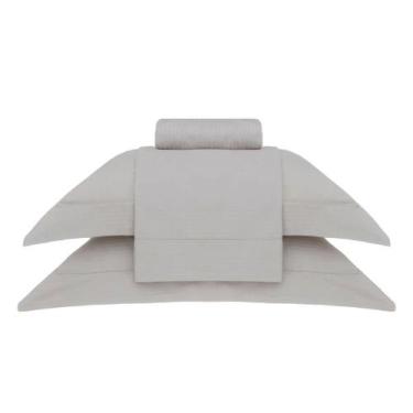 Imagem de Jogo de Cama Buddemeyer Damask Stripes - 300 Fios - Casal, Bege 011