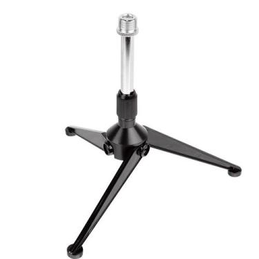 Imagem de Mini Pedestal,tripé Reto p/microfones condensadores,mesa,bumbo,preto,a