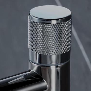 Imagem de Torneira Bancada Pia Cozinha Banheiro Lavabo Cromada Fosca Aço Inox Go