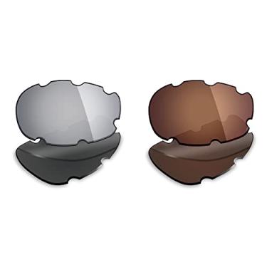 Imagem de 2 pares de lentes polarizadas de substituição para óculos de sol Oakley Split Jacket da Mryok – Opções