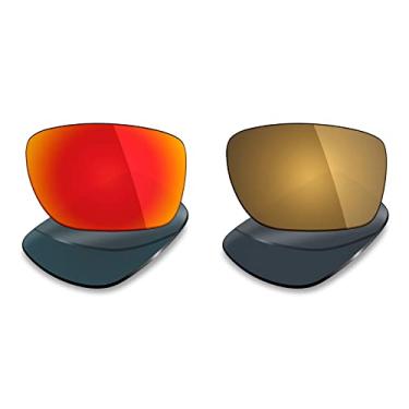 Imagem de Mryok 2 pares de lentes polarizadas de substituição para óculos de sol Oakley Turbine – opções