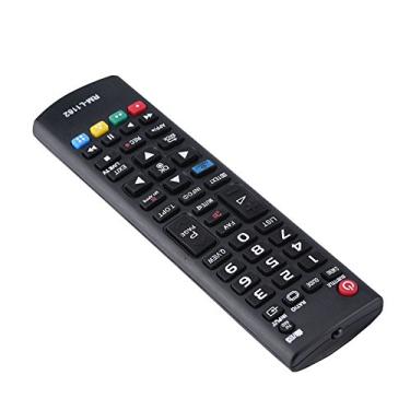 Imagem de Sanpyl Controle remoto de TV, controle remoto de substituição universal para TV LCD, distância de controle remoto acima de 8 m, material ABS, preto