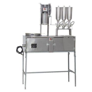 Imagem de Mesa de Churros com 1 Masseira Engrenagem e 3 Doceiras com Bancada R0004-3