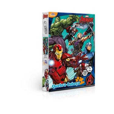 Imagem de Quebra Cabeça Vingadores Avengers 200 Peças Toyster