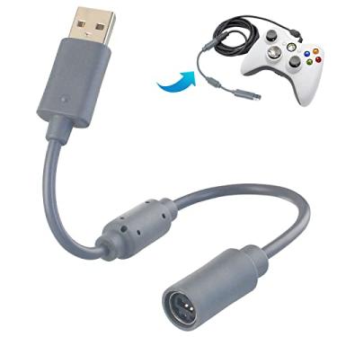 Imagem de OSTENT Adaptador de cabo de extensão USB Breakaway compatível com controlador com fio Microsoft Xbox 360
