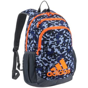 Imagem de adidas Mochila Creator descontinuada, Flow Blur/cinza Onix/laranja sinal, One Size, Mochila Creator descontinuada