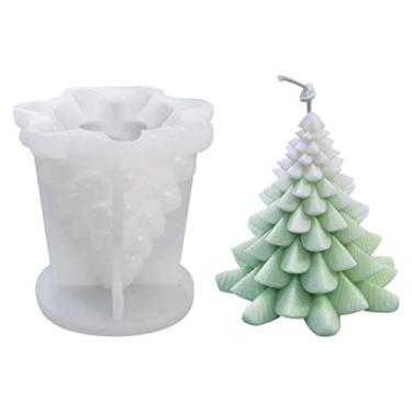 Imagem de vela natal 3d, silicone para fabricação velas, silicone para sabonete artesanal gesso, silicone para fabricação velas