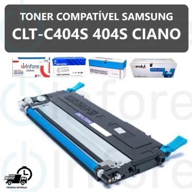 Imagem de Toner CLT-C404S 404S CLT404S Ciano Compatível c/ Xpress SL-C430 SL-C480 SL-C430W SL-C480W SL-C480FW