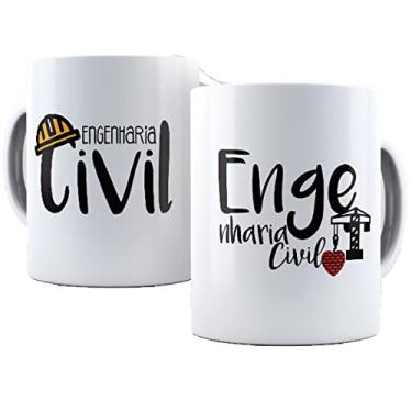 Imagem de Caneca engenharia civil presente profissão engenheiro