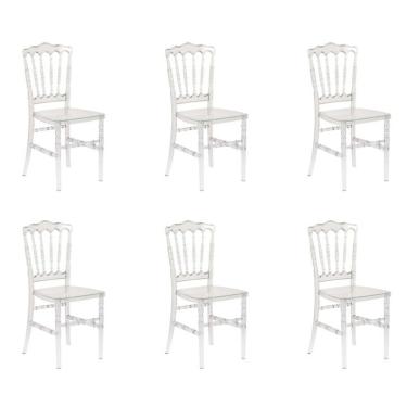 Imagem de Conjunto com 6 Cadeiras Dior Resina Cristal