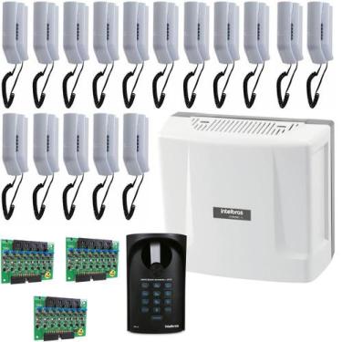Imagem de Kit Interfone Completo Com 16 Pontos + Porteiro Eletrônico - Intelbras