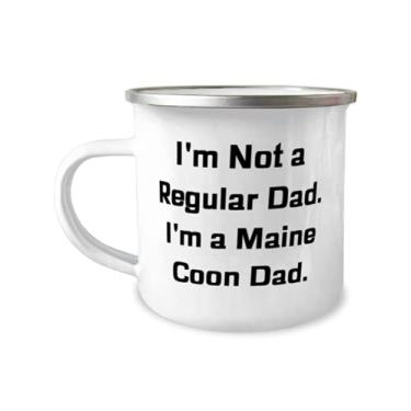 Imagem de Caneca Sarcasm Maine Coon Cat 340 g, I'm Not a Regular Dad. I'm a Maine Coon Dad, presentes divertidos para amantes de gatos,