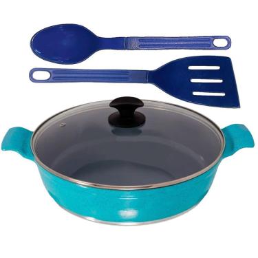 Imagem de Frigideira Azul Antiaderente em Cerâmica Talher 01 AA 30cm