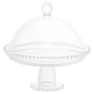 Imagem de Boleira Wolff Pearl com Pé e Tampa em Cristal - 20 cm