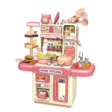 Imagem de Kit Cozinha Infantil Com Acessorios Luz E Som Rosa Zippy Toys