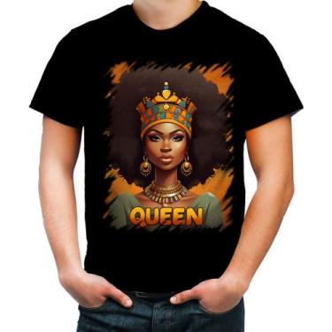Imagem de Camiseta Colorida Rainha Africana Queen Afric 12 - Kasubeck Store