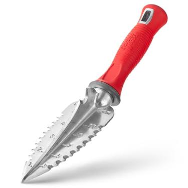 Imagem de Garden Weasel Transplantador multiuso 91360, lâmina triangular serrilhada, aderência confortável, durável e resistente ao clima,