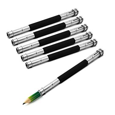 Imagem de MOFIT Extensores de lápis, 6 peças, dispositivo de acoplamento ajustável para escola, escritório, esboço, arte, escrita