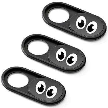 Imagem de Slider Eye Metal para webcam ultrafina – Capa para câmera Web serve para laptop, desktop, PC, Macboook Pro, iMac, Mac Mini, computador, smartphone, proteja sua privacidade e segurança (pacote com 3)