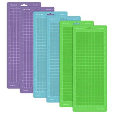 Imagem de REALIKE Tapete de corte compatível com Cricut Joy 11,4 cm x 12" (StandardGrip, LightGrip, StrongGrip 6 Mats), tapetes de corte adesivos variados para acessórios Joy