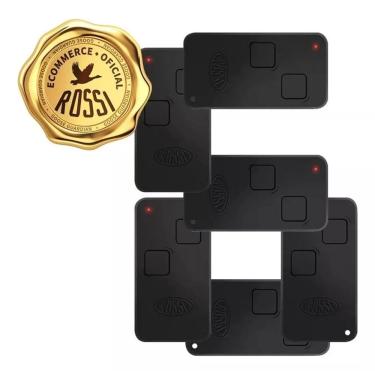 Imagem de Kit 6x Controle Remoto Rossi Ntx 433mhz P/ Motor Dz Nano Atto Dz3 Dz4 Bv Portão Eletrônico