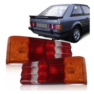 Imagem de Par Lanterna Traseira Escort Xr3 Gl Glx 82 83 A 86 Tricolor - JCV