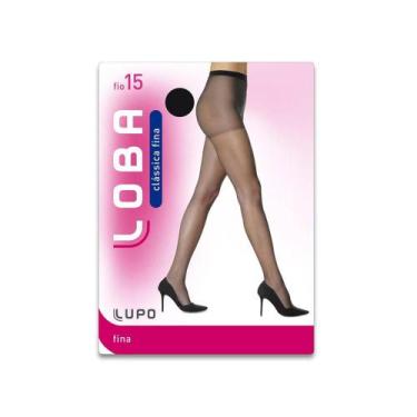 Imagem de Meia-calça Loba Lupo Clássica Fina 5760-01 Fio 15, P, Café