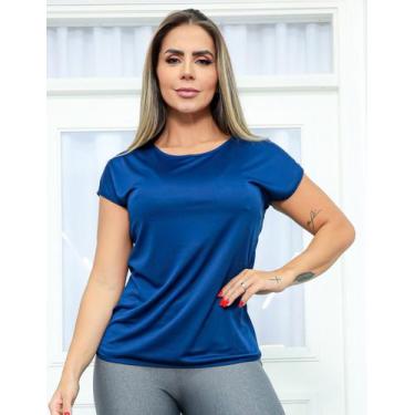 Imagem de Blusa Feminina Fitness em Dry Fit para Academia Seca Rápido com Detalh