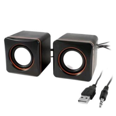 Imagem de Caixinha de Som Portátil 5W USB p2 PC Notebook Celular - Kapbom
