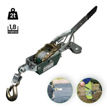Imagem de Guincho Manual Catraca Tifor Talha 2 Toneladas Aço TGM20 - Trato