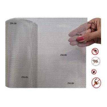 Imagem de 02 Telas Anti Insetos 15x50 Alumínio Expandido Para Ralos - ZNubi Grel