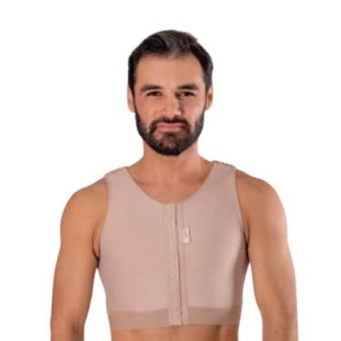 Imagem de Colete Cirúrgica Curto Masculina Emana 84007C - ModelleSkin, Preto, XP