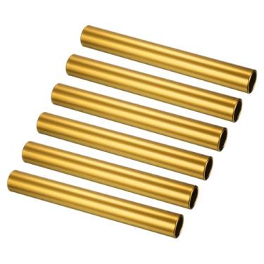 Imagem de PATIKIL Bastões de Relé de Alumínio, 6 peças Bastão de Eventos de Pista de Campo para Corrida, Ginásio, Equipamento de Pista e Campo Jogos de Aula Esportes ao Ar Livre Prática de Corrida, Ouro