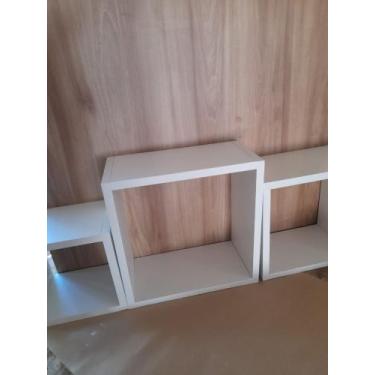 Imagem de kit 3 nicho Branco 30, 25 ,20 Cm por 15cm profundidade sem fundo. - bc