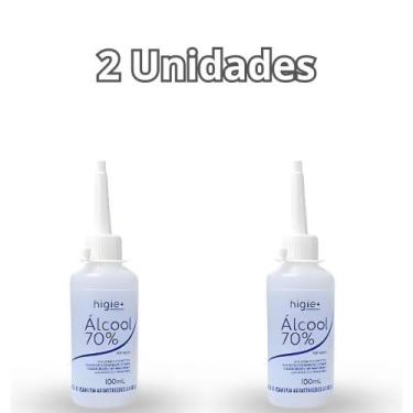 Imagem de Kit com 2 Unidades Álcool 70% Neutro Para Limpeza Higie + 100ml